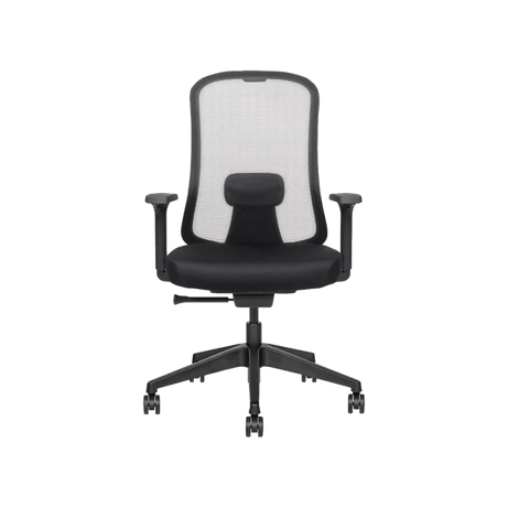 Premium Ergonomic Mesh Office Chair with Lumbar Support - White/Black