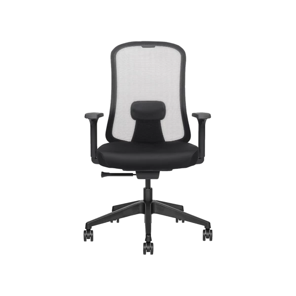 Premium Ergonomic Mesh Office Chair with Lumbar Support - White/Black