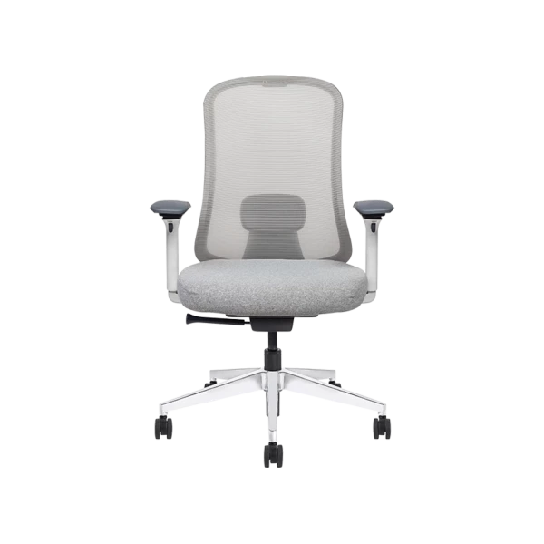 Premium Ergonomic Mesh Office Chair with Lumbar Support - White/Black