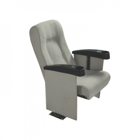 Cinema Theater Seat with Cup Holders - Grey