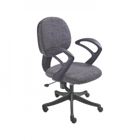 Task Office Chair - Grey Fabric with Adjustable Height