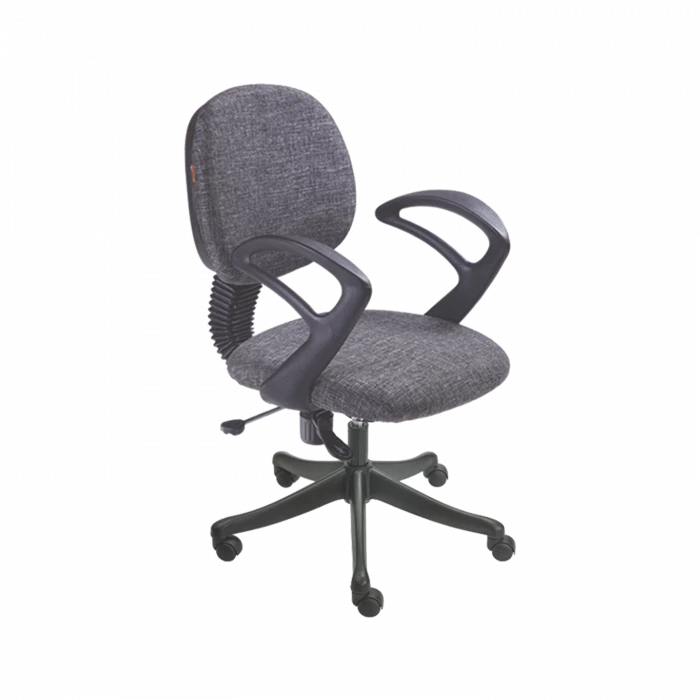 Task Office Chair - Grey Fabric with Adjustable Height