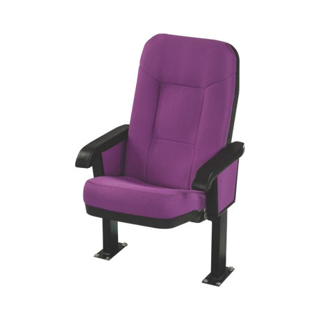 Auditorium Theater Seat - Purple with Black Armrests