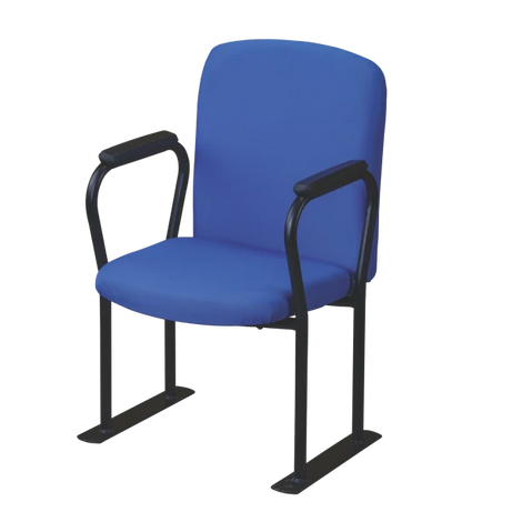 Auditorium Conference Chair with Armrests - Blue
