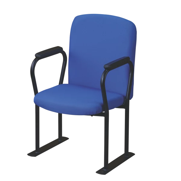 Auditorium Conference Chair with Armrests - Blue